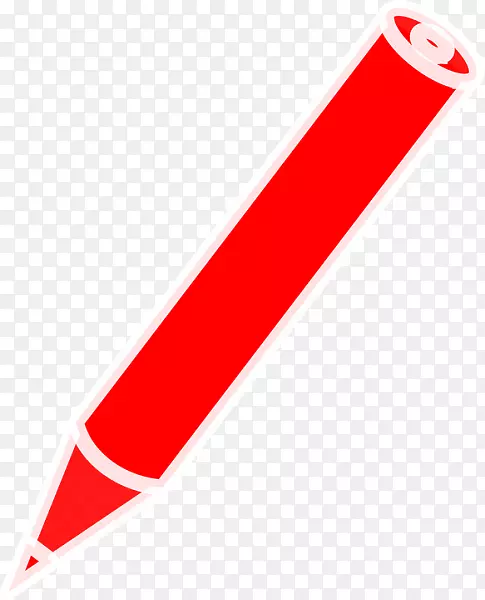 剪贴画红色：蜡笔的故事形象开放-英语俱乐部透明度和半透明