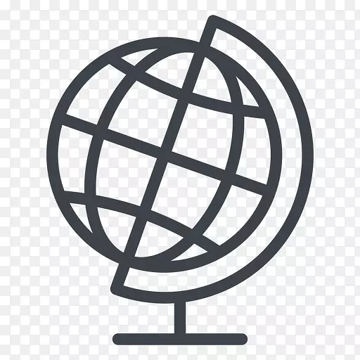 世界图形地球仪免版税插图-地球仪