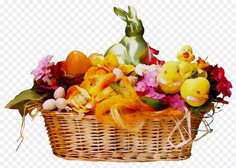 复活节兔子篮子食物礼品篮