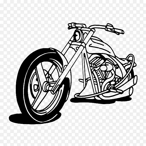 自行车车轮夹艺术摩托车乙烯基切割机图形.摩托车