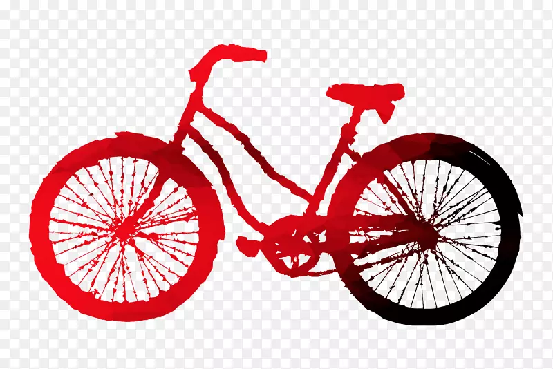 巡洋舰自行车夹艺术自行车篮子自行车