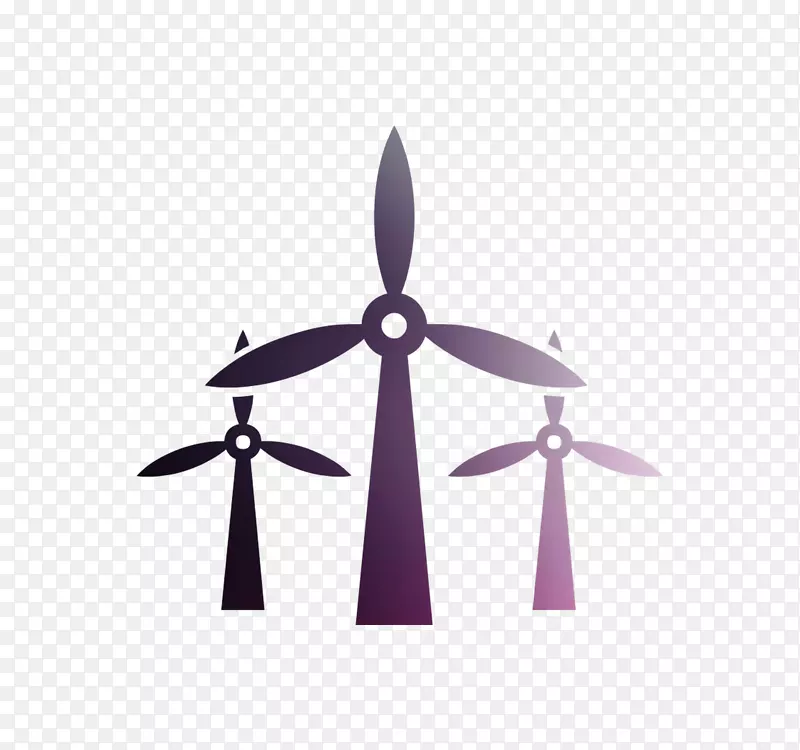 图形，可再生能源，风车，风力发电