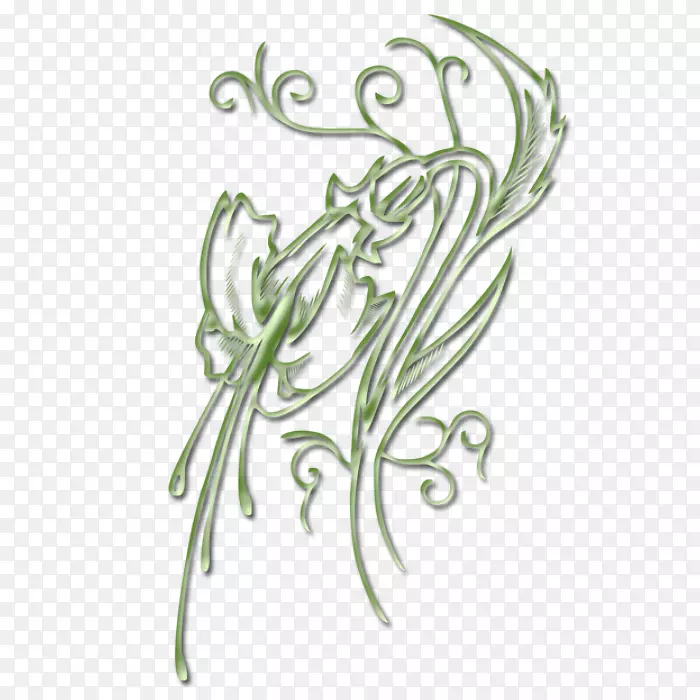 花卉茎叶花型设计