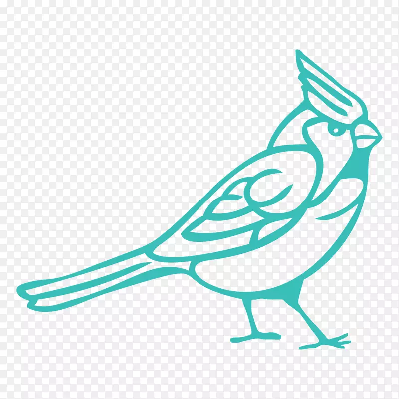 鸟类剪贴画北方基数可伸缩图形.鸟