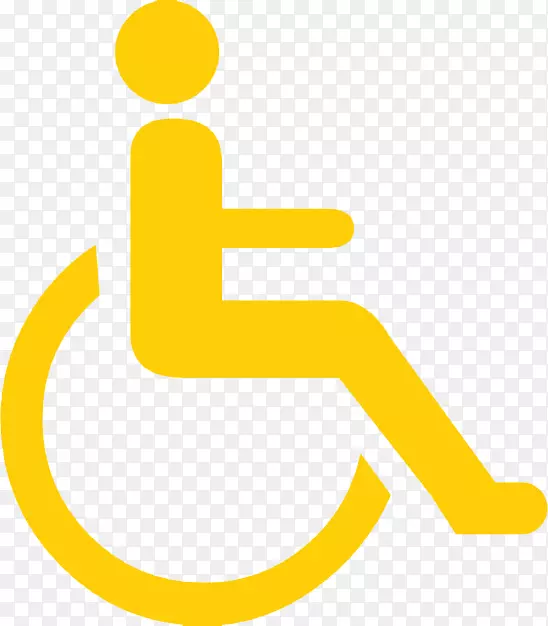 残疾图形标志剪辑艺术轮椅-轮椅