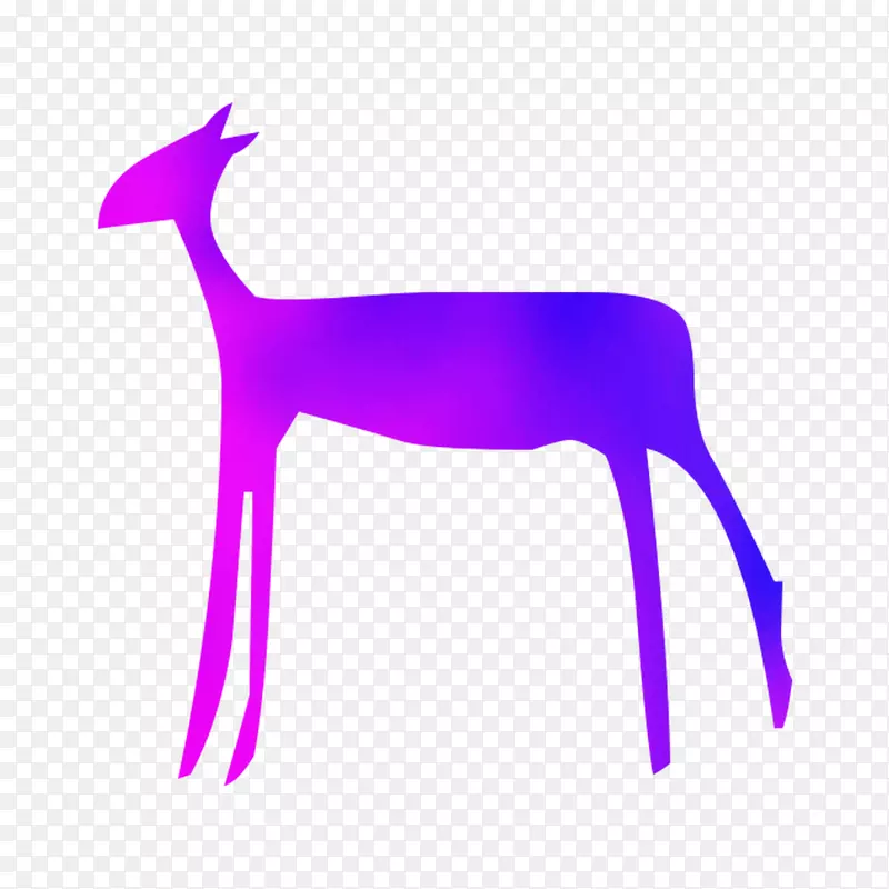 驯鹿鹿茸产品设计图案紫色