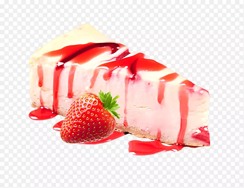 芝士蛋糕，巴伐利亚奶油，甜点，奶昔，草莓-草莓