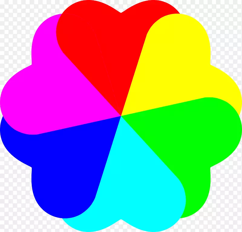 剪贴画开放式彩色彩虹图形.光谱图标