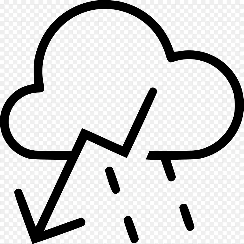 冰雹电脑图标天气雷暴天气