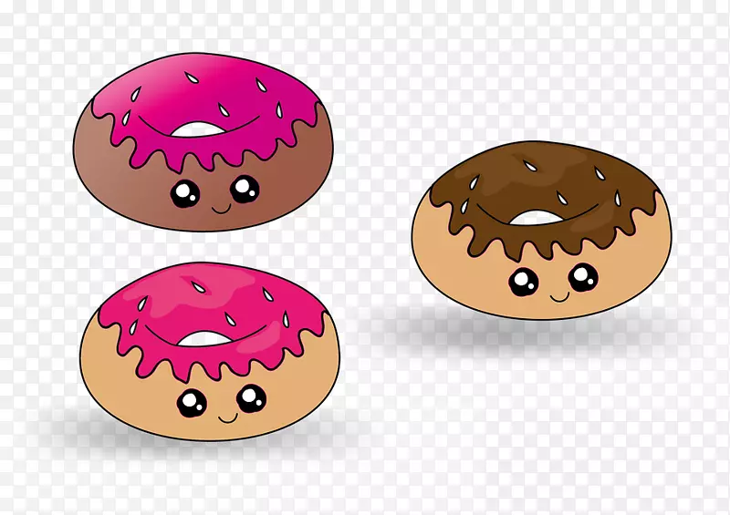 饼干花生酱甜甜圈夹艺术巧克力棒-百吉饼卡通