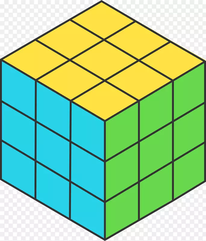 Rubik立方体形状三维空间图形立方体