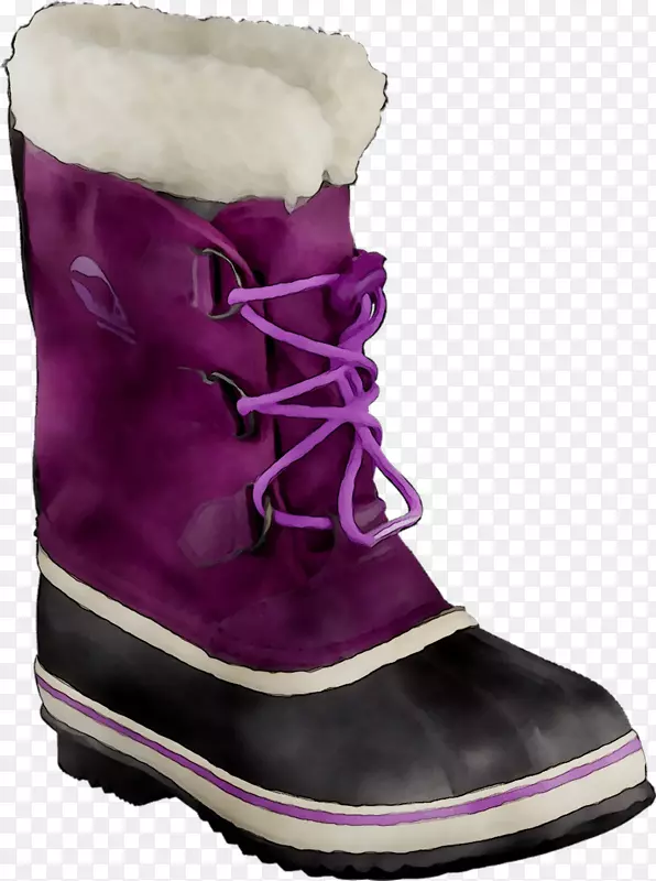 雪靴鞋紫色