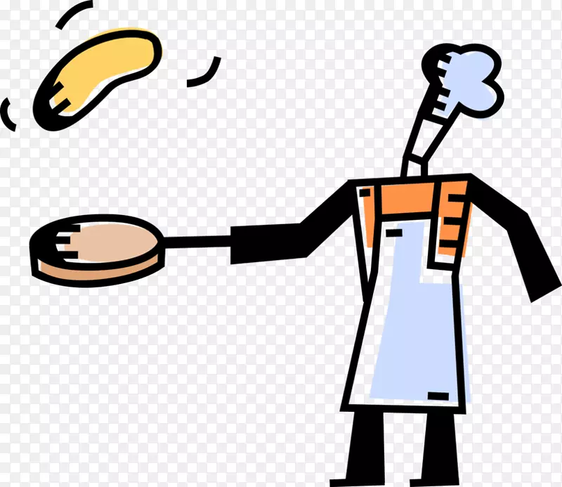 剪贴画煎饼厨师餐厅烹饪-烹饪