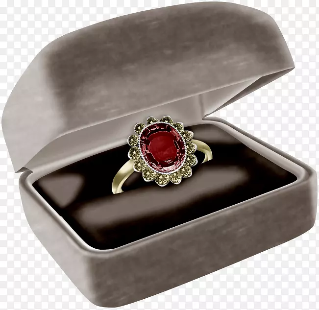 红宝石结婚戒指png图片图像-红宝石