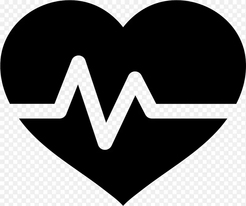 计算机图标心电图脉搏心率图形心脏