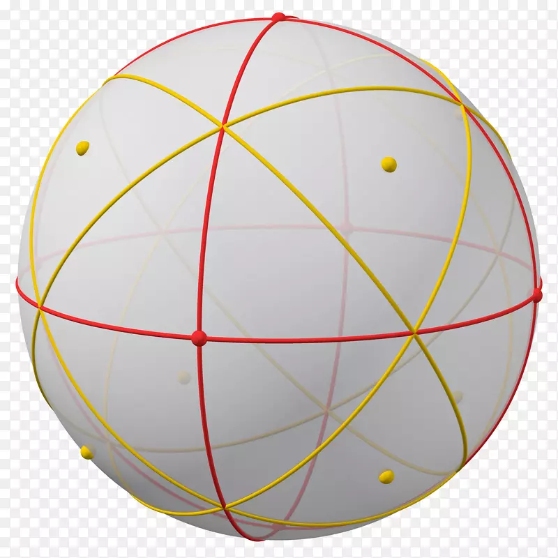 球面点角黄色球-立方面体海报