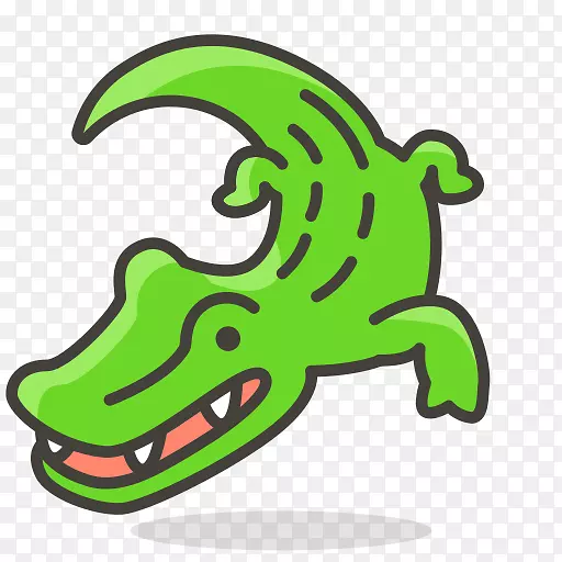 鳄鱼计算机图标鳄鱼夹艺术可伸缩图形.鳄鱼