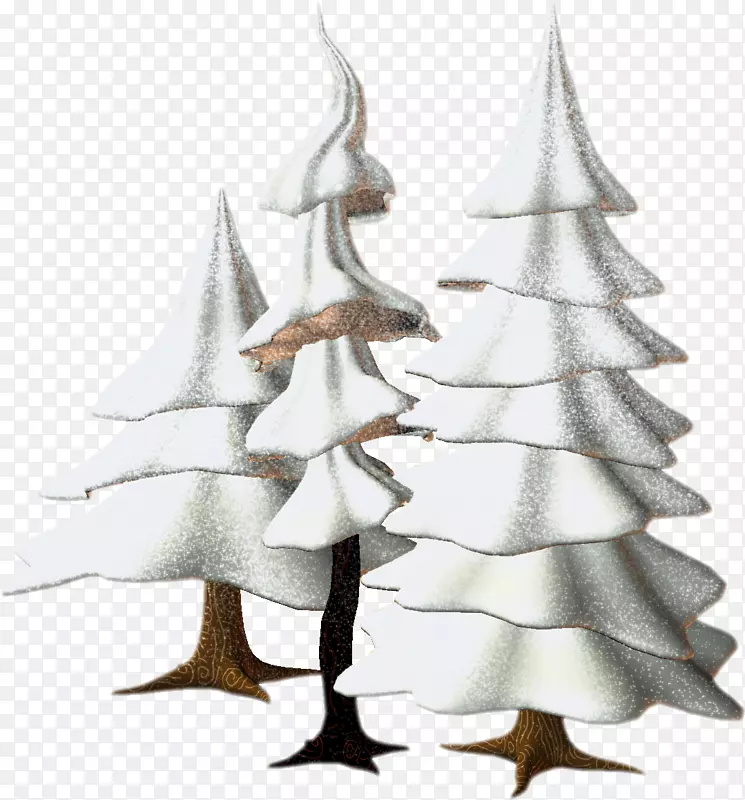 png图片树雪夹艺术图像树