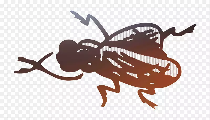 昆虫插图卡通传粉虫