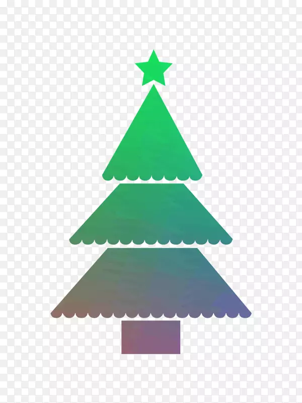 剪贴画圣诞树图形圣诞日插图
