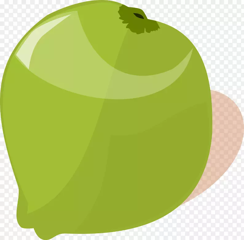 苹果椰子水夹艺术png图片.苹果