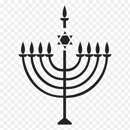 光明节烛台犹太教蜡烛
