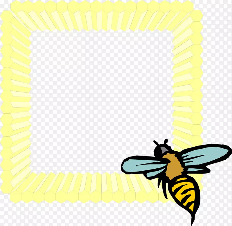 西方蜜蜂形象插图文本-蜜蜂