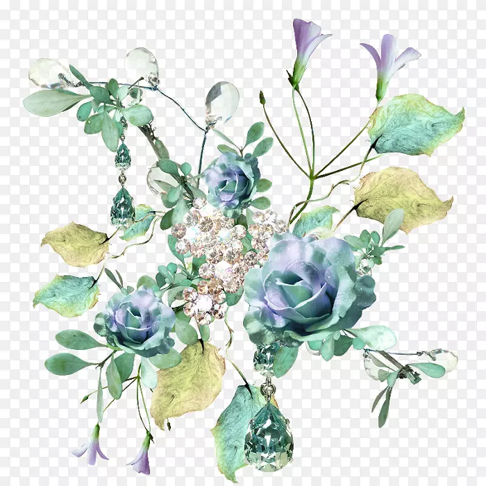 花卉设计水彩画图像png图片.花卉