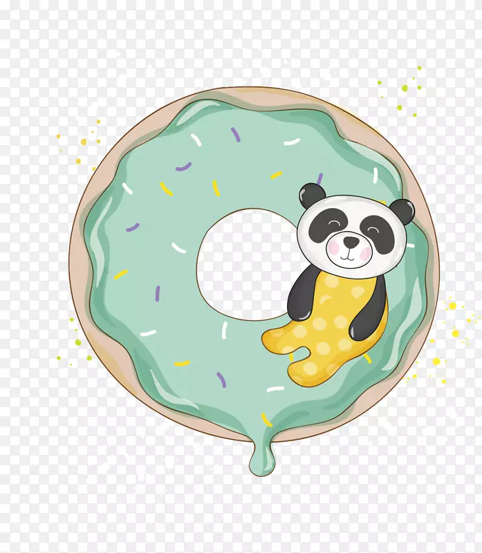 大熊猫熊图形插图-免费熊猫