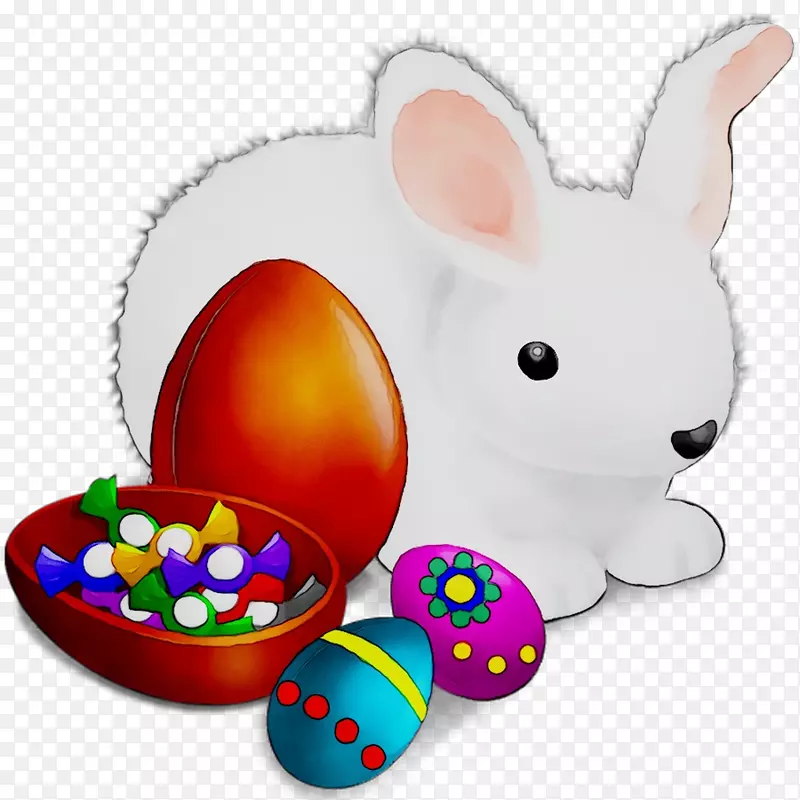 复活节兔子复活节彩蛋剪贴画