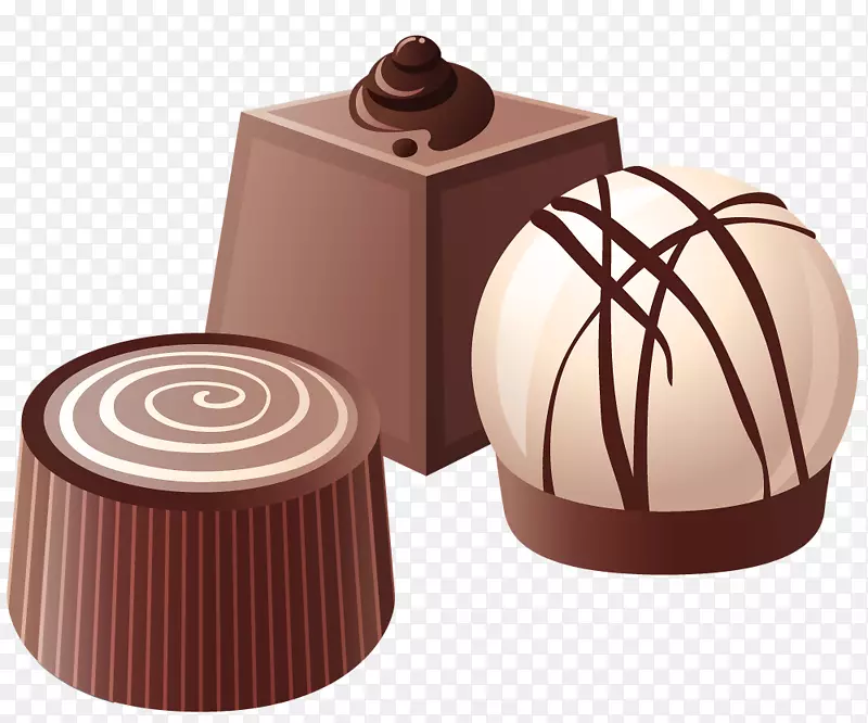 巧克力松露白巧克力脯巧克力棒纸杯蛋糕-糖果