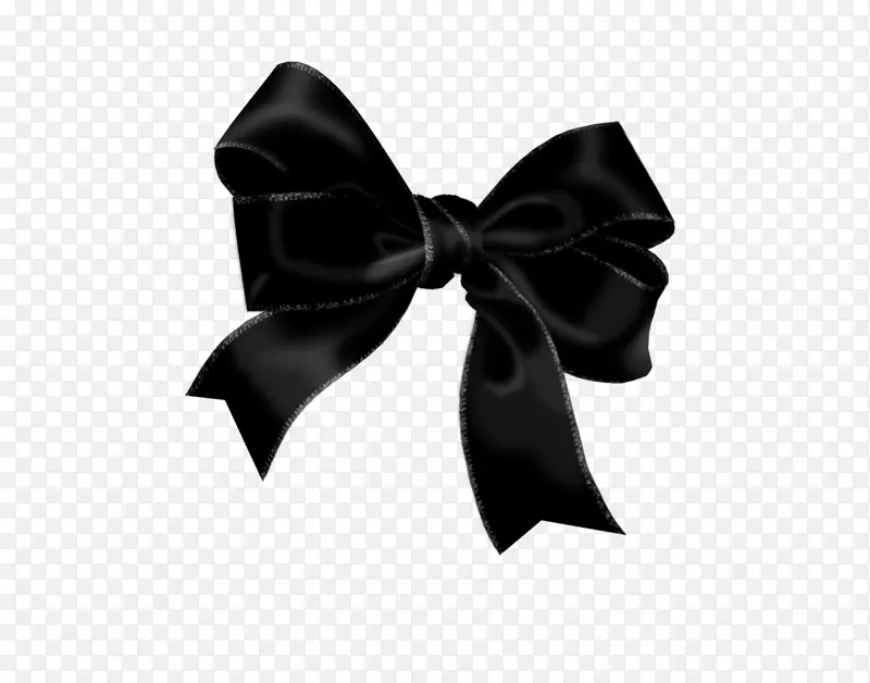 黑色缎带蝴蝶结礼品包装-丝带