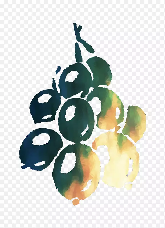 葡萄贴纸艺术水果