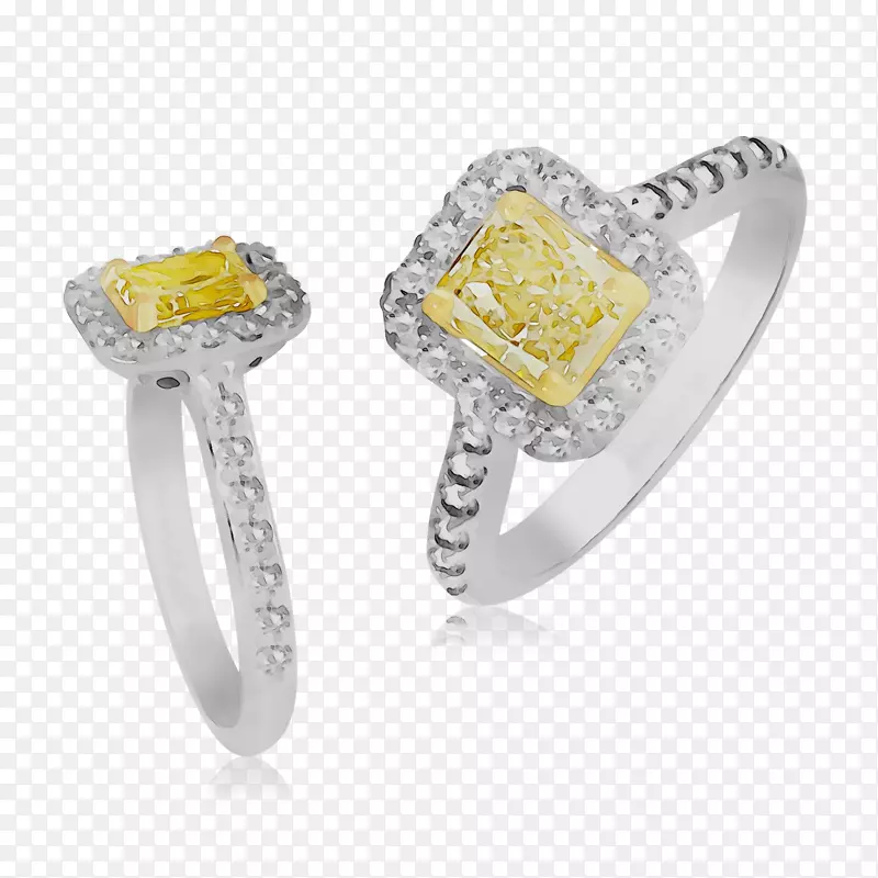 结婚戒指黄身珠宝