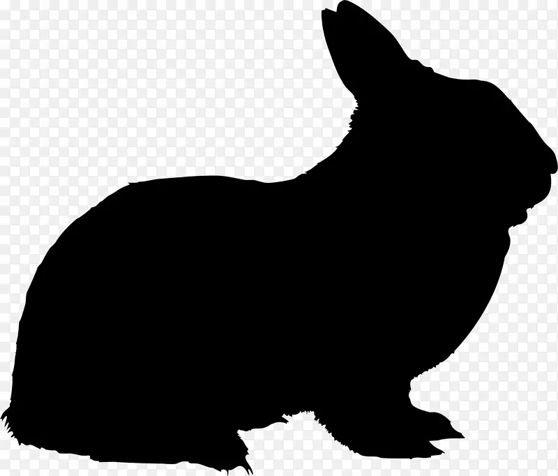 兔剪影图形图像