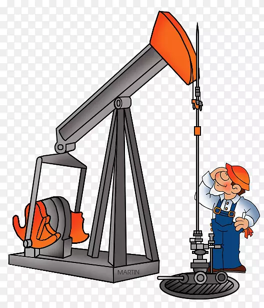 钻机夹持艺术石油平台石油钻机油井-钻井旗