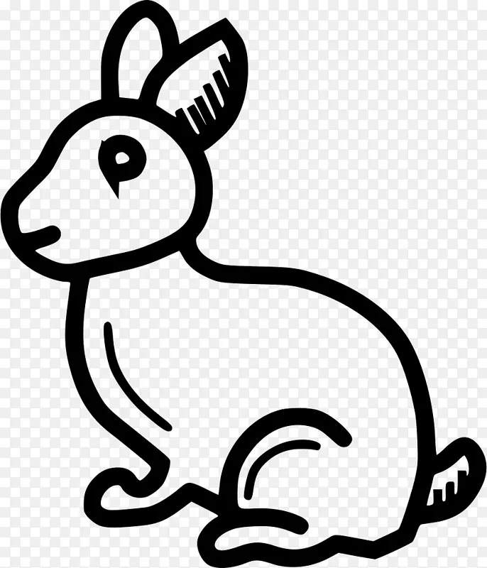 剪贴画狗兔欧洲兔-伏特海报