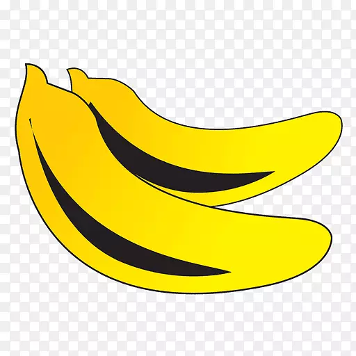 香蕉卡通剪贴画家-香蕉