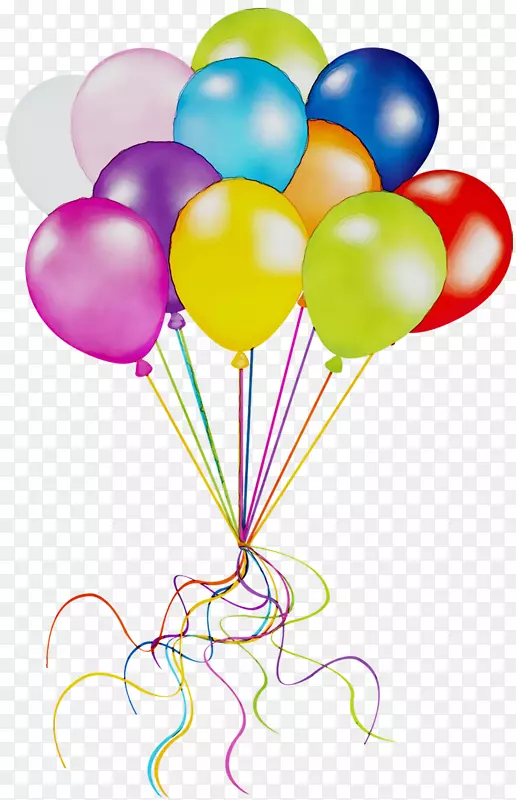气球剪贴画生日露天部分图片