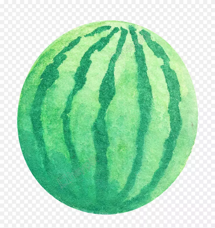 西瓜水彩画png图片水果图像.西瓜