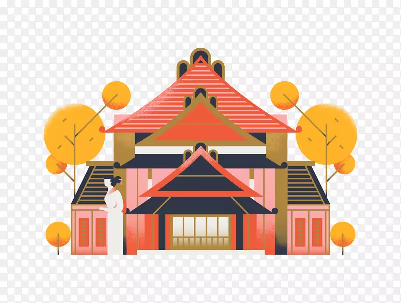 插图图形十字绣房子0-Airbnb背景
