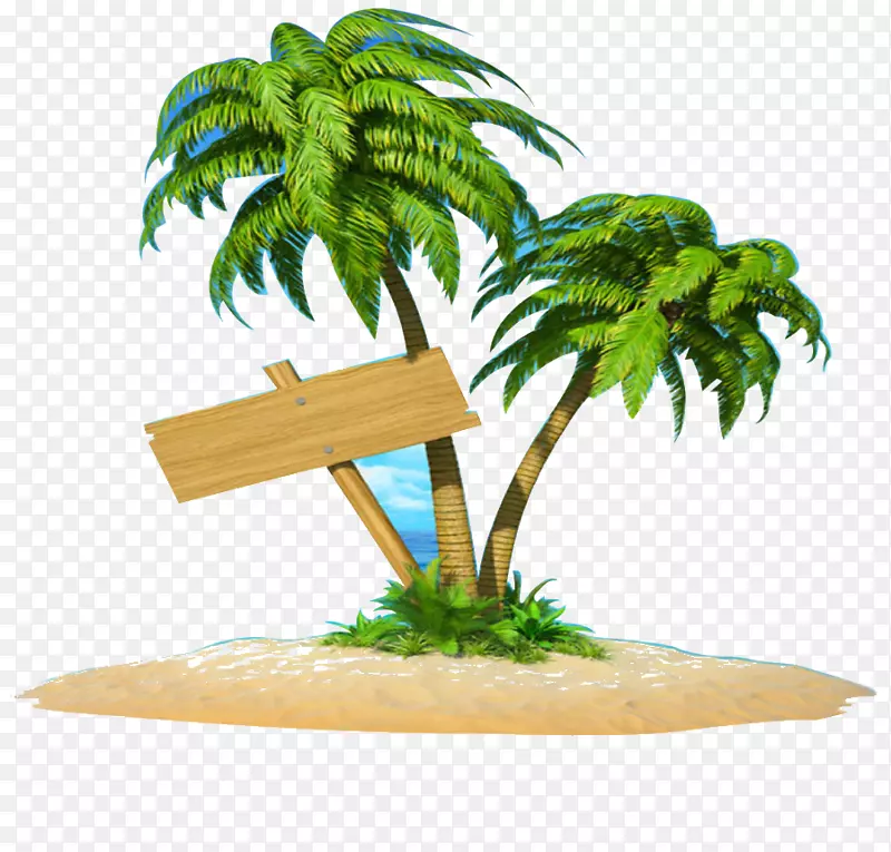 椰子剪贴画png图片图像岛.椰子