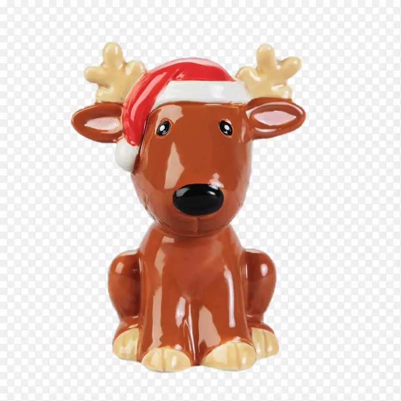 驯鹿陶瓷饼干瓷圣诞老人-驯鹿