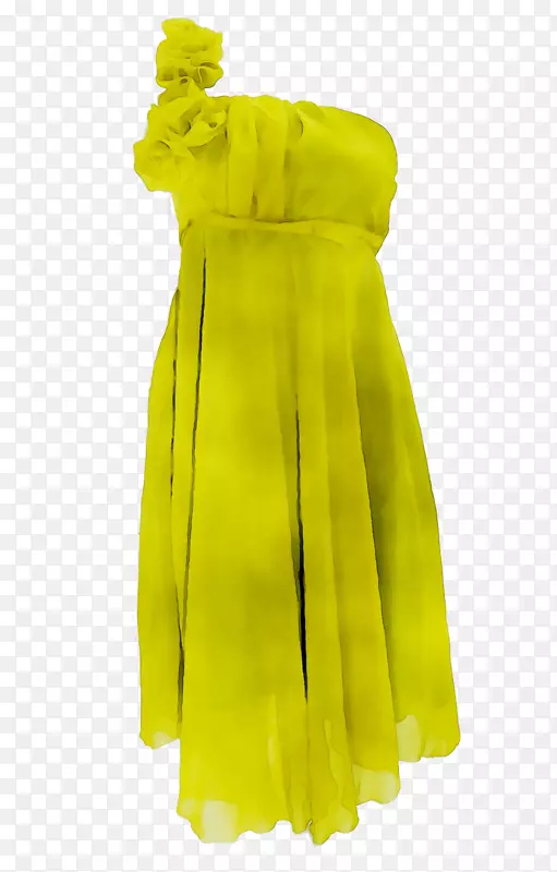 鸡尾酒裙黄