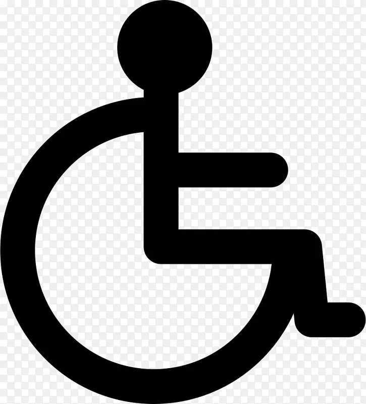 剪贴画电脑图标残疾轮椅符号轮椅