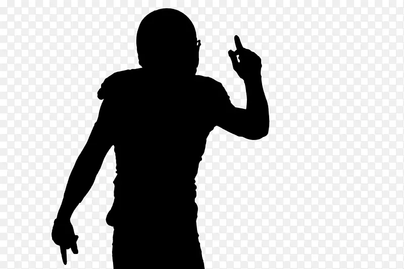 麦克风手指人类行为轮廓