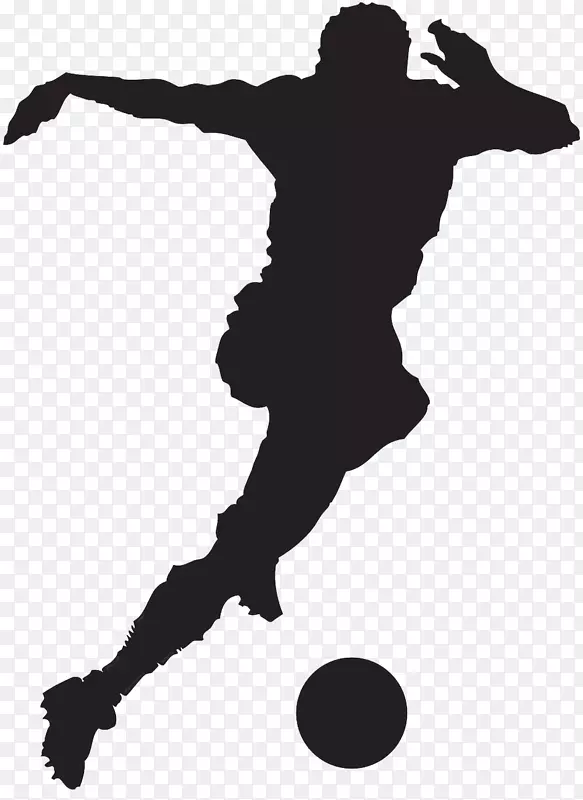 图形足球运动员剪贴画国际足联年度最佳球员-鲍马剪影