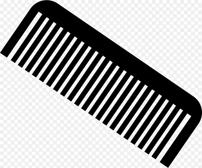 梳头电脑图标可伸缩图形发型师头发