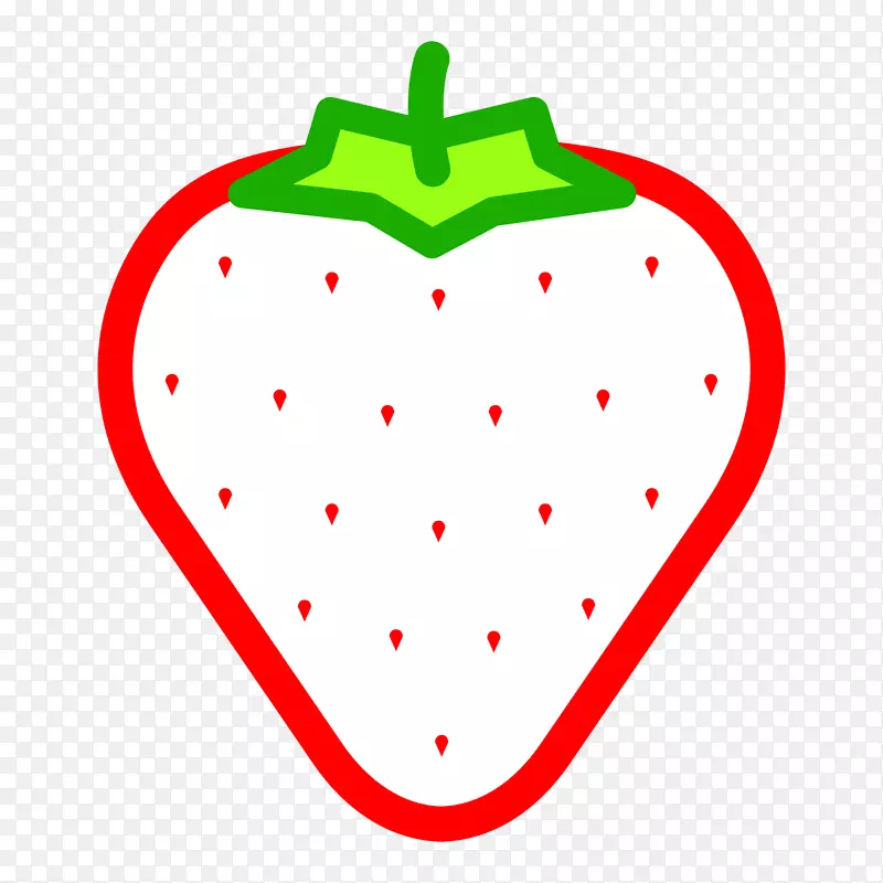 草莓菠萝汁水果剪贴画-abacaxi卡通