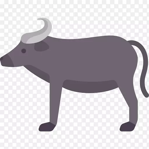 牛计算机图标水牛图形插图.公牛